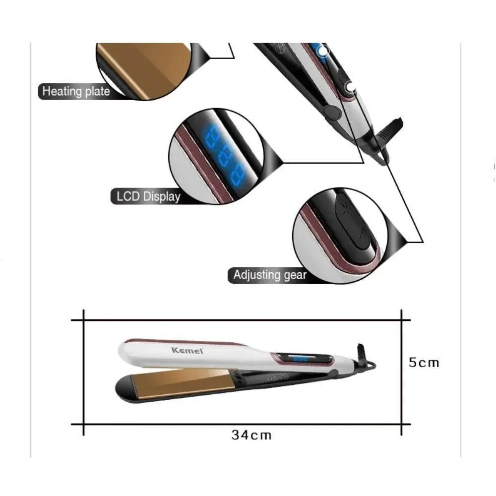 ΕΠΑΓΓΕΛΜΑΤΙΚΗ ΙΣΙΩΤΙΚΗ ΠΡΕΣΑ ΜΑΛΛΙΩΝ ΓΙΑ ΥΓΡΑ ΚΑΙ ΞΗΡΑ ΜΑΛΛΙΑ Kemei KM-9622 - vip mix shop