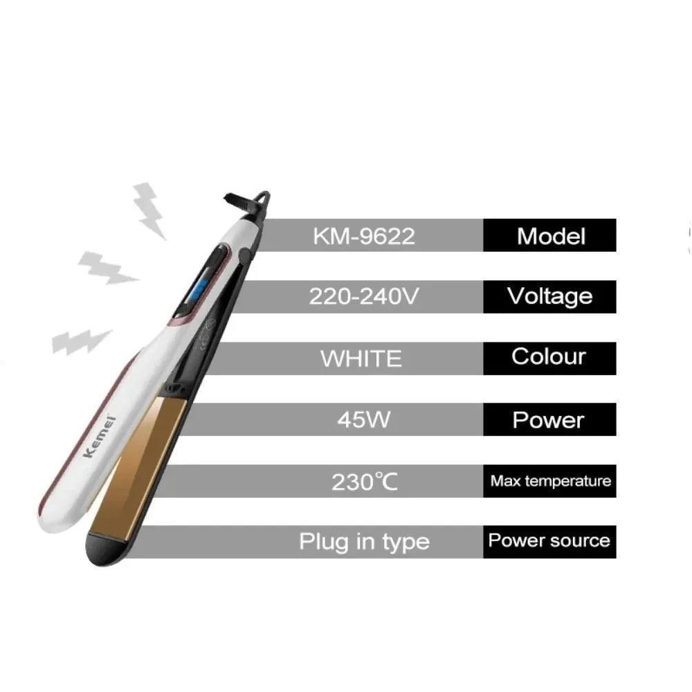 ΕΠΑΓΓΕΛΜΑΤΙΚΗ ΙΣΙΩΤΙΚΗ ΠΡΕΣΑ ΜΑΛΛΙΩΝ ΓΙΑ ΥΓΡΑ ΚΑΙ ΞΗΡΑ ΜΑΛΛΙΑ Kemei KM-9622 - vip mix shop