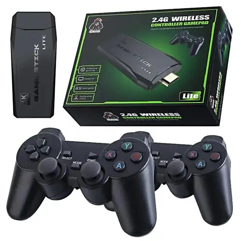 Game Stick 4K με 20000 Ρετρό Παιχνίδια & 2 Ασύρματα Χειριστήρια