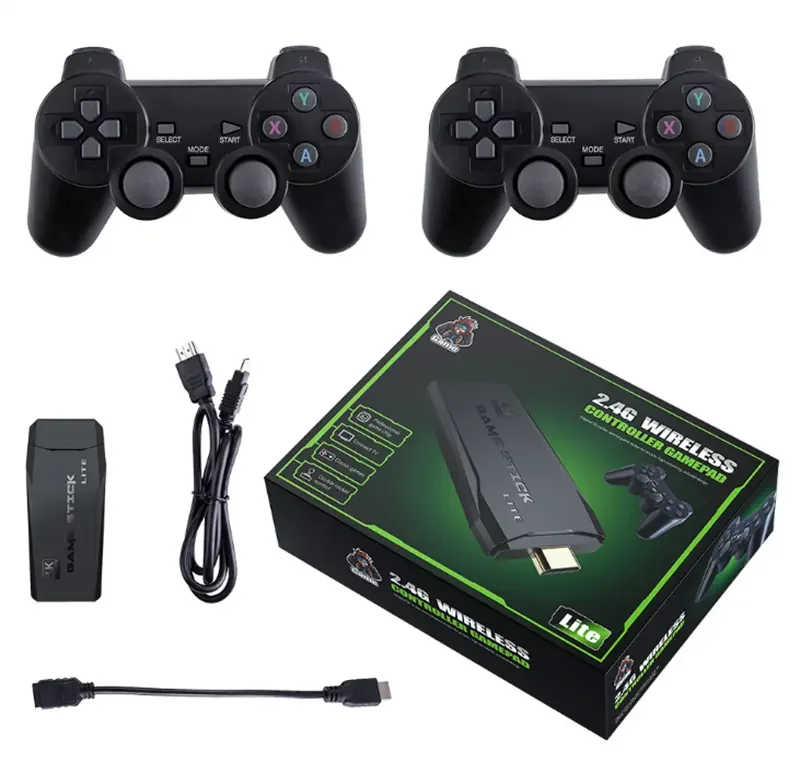 Game Stick 4K με 20000 Ρετρό Παιχνίδια & 2 Ασύρματα Χειριστήρια