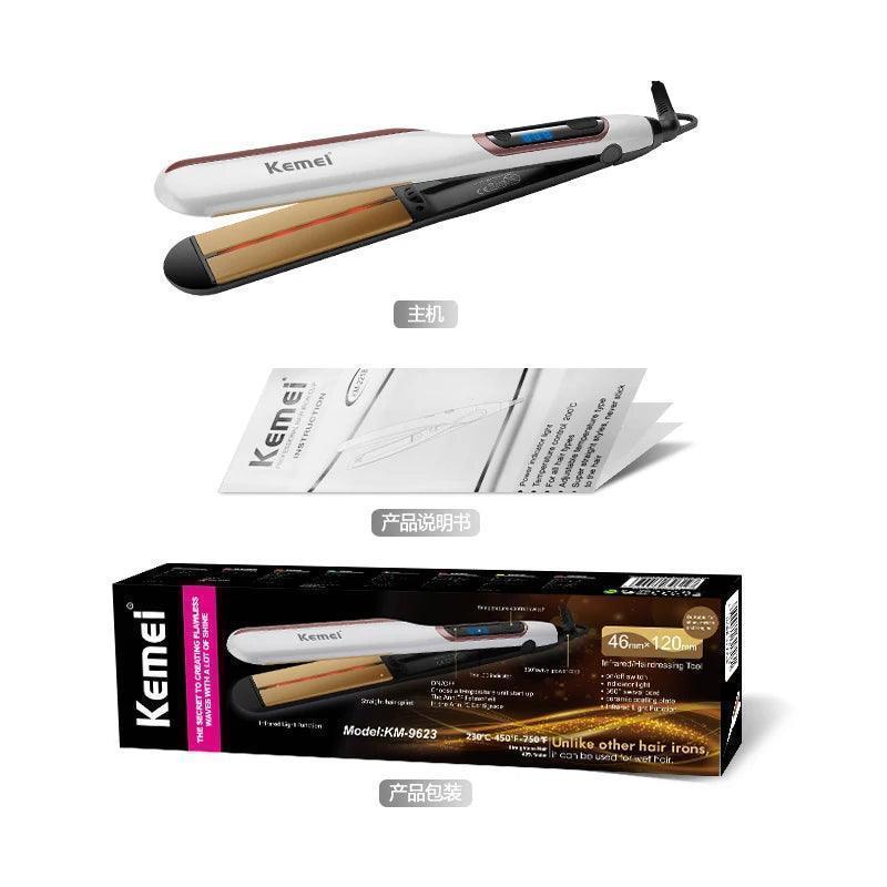 ΕΠΑΓΓΕΛΜΑΤΙΚΗ ΠΡΕΣΑ ΜΑΛΛΙΩΝ ΜΕ ΚΕΡΑΜΙΚΕΣ ΠΛΑΚΕΣ KEMEI KM-9622 - vip mix shop