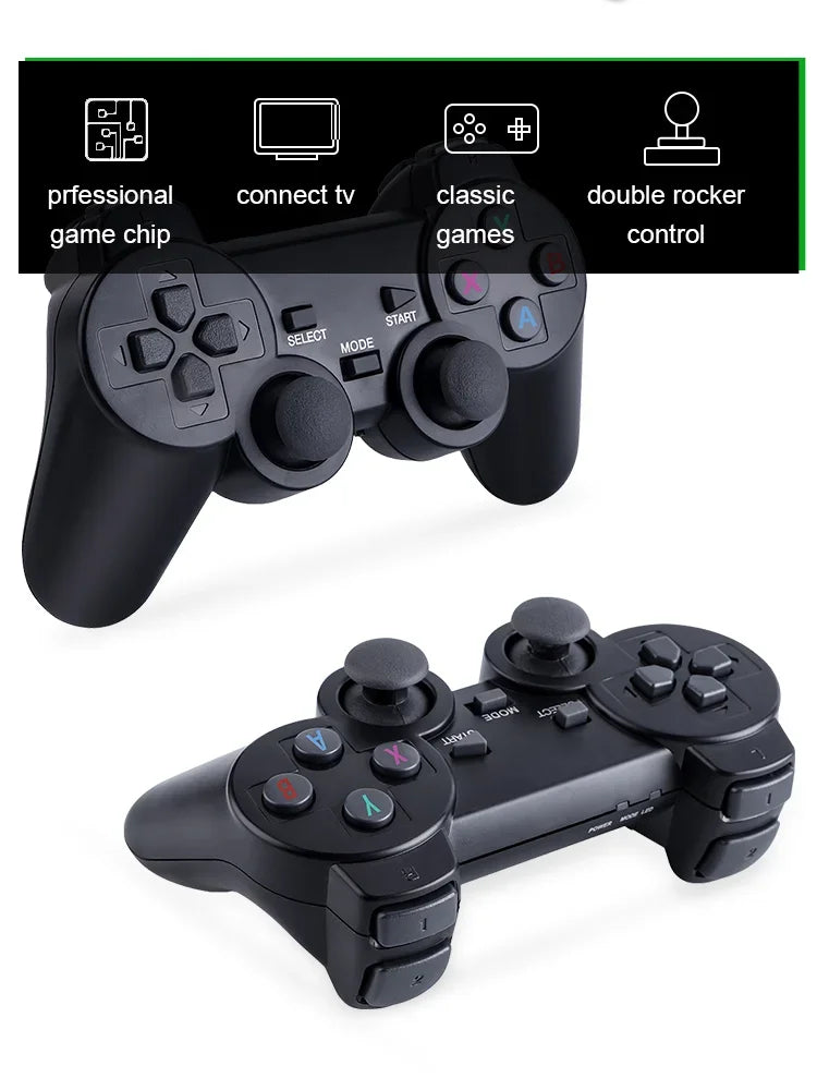 Game Stick 4K με 20000 Ρετρό Παιχνίδια & 2 Ασύρματα Χειριστήρια
