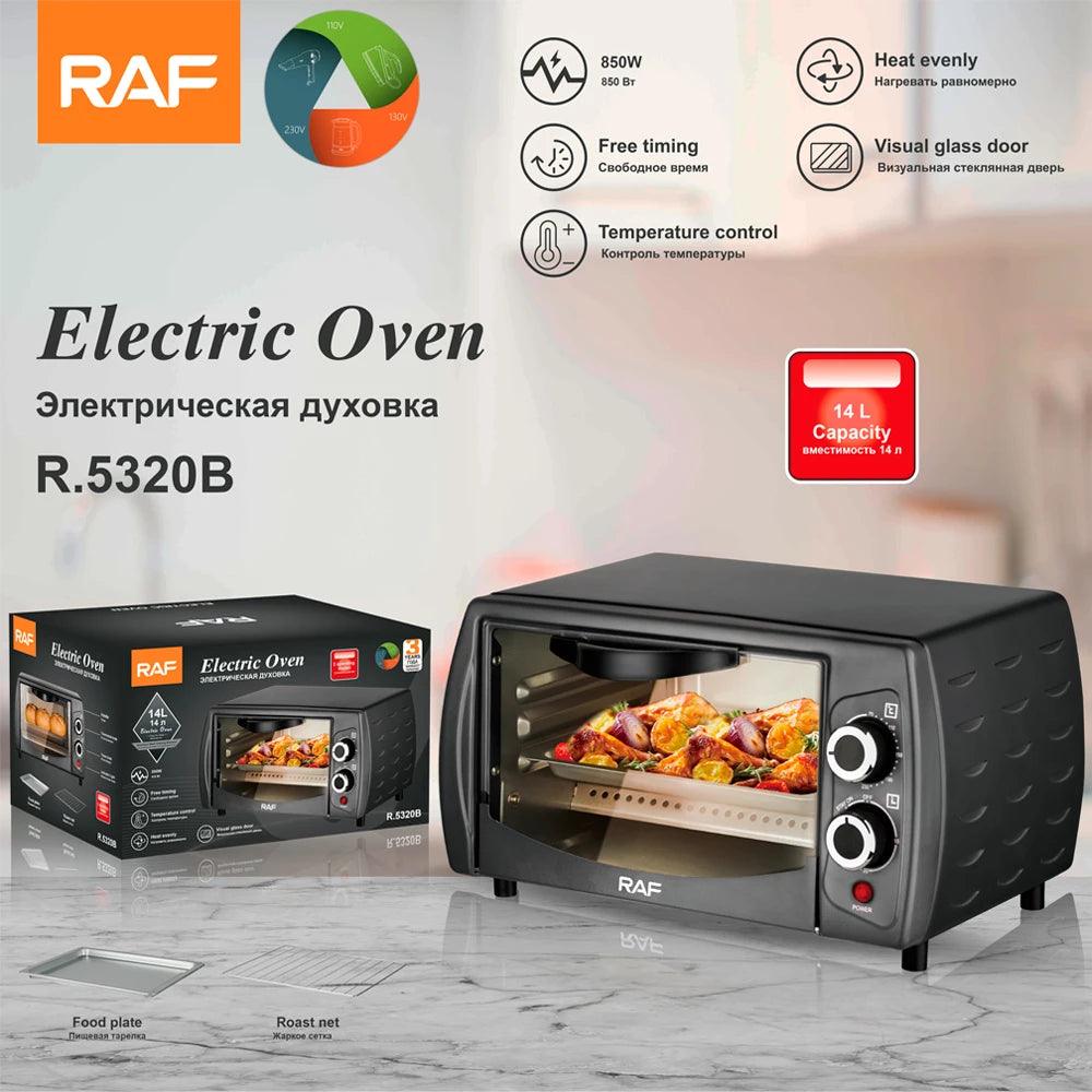 MINI ΦΟΥΡΝΟΣ ΗΛΕΚΤΡΙΚΟΣ ΜΙΚΡΟΣ 14 ΛΙΤΡΑ 850W RAF R.5320B - vip mix shop