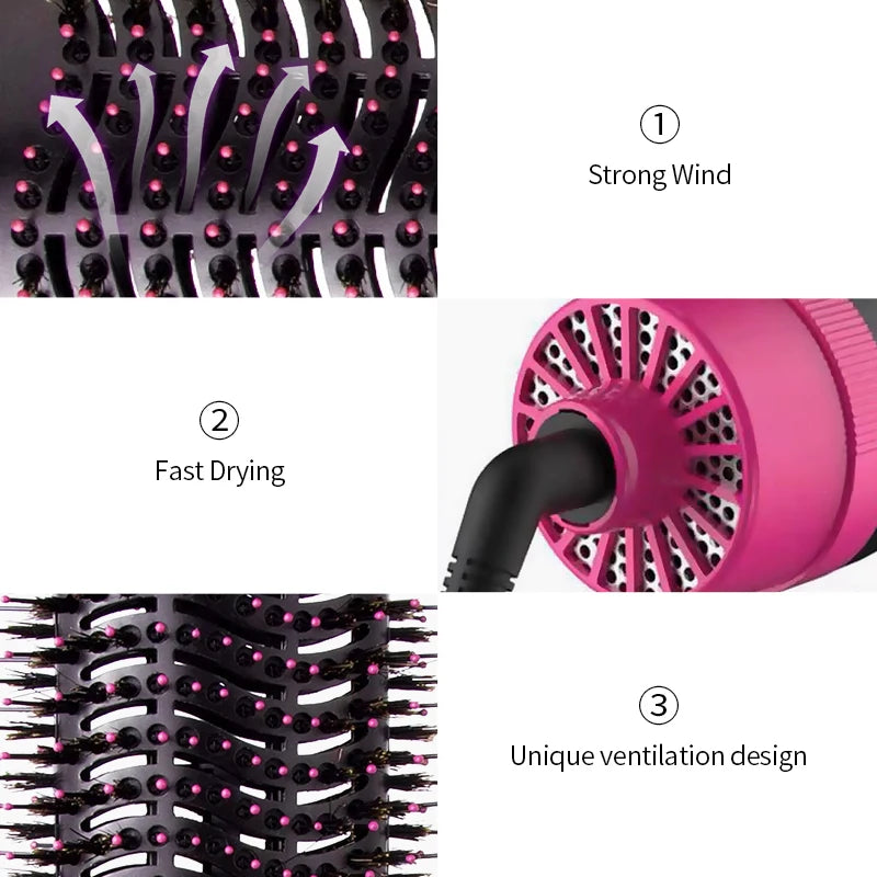 ΗΛΕΚΤΡΙΚΗ ΒΟΥΡΤΣΑ – ΠΙΣΤΟΛΑΚΙ ΜΑΛΛΙΩΝ 3 IN 1 ANDOWL 1000W