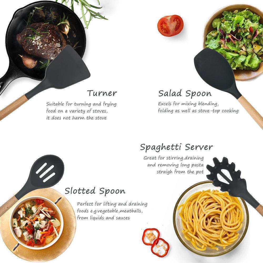 ΣΕΤ ΚΟΥΤΑΛΕΣ ΣΙΛΙΚΟΝΗΣ 12 ΤΕΜΑΧΙΑ - vip mix shop