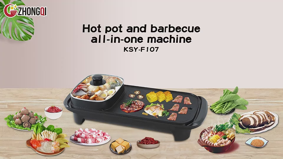 Πολυλειτουργική Αντικολλητική 2 σε 1 Γκριλιέρα-Κατσαρόλα με Γυάλινο Καπάκι