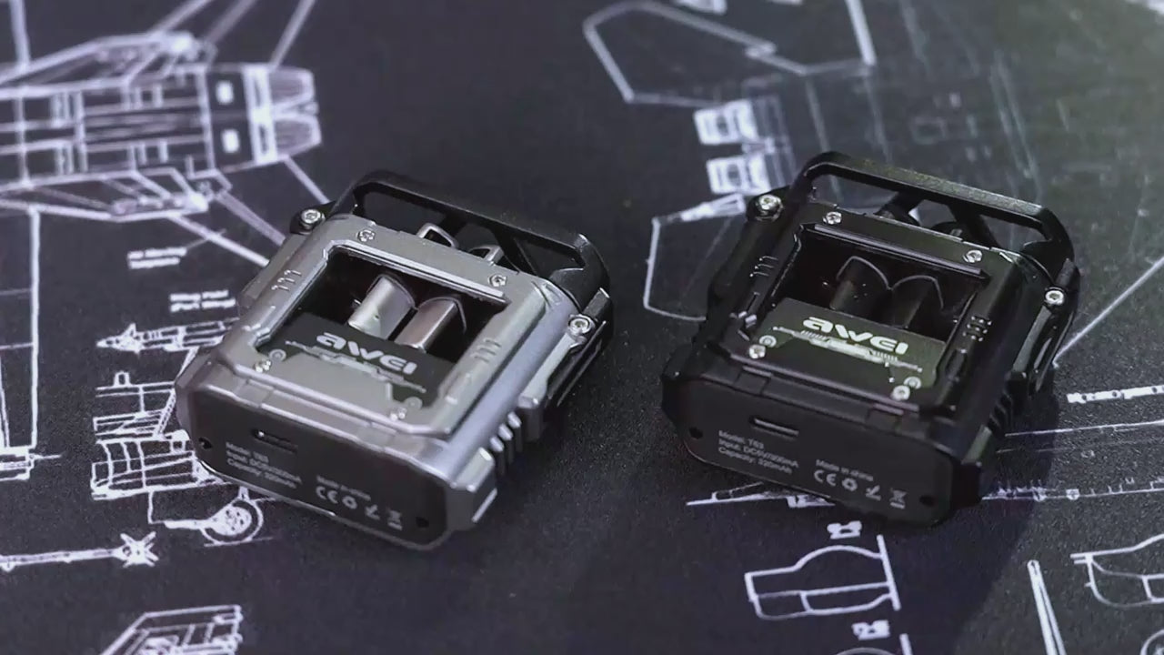 Ασύρματα Ακουστικά Awei T63 Bluetooth Handsfree με Θήκη Αλουμινίου