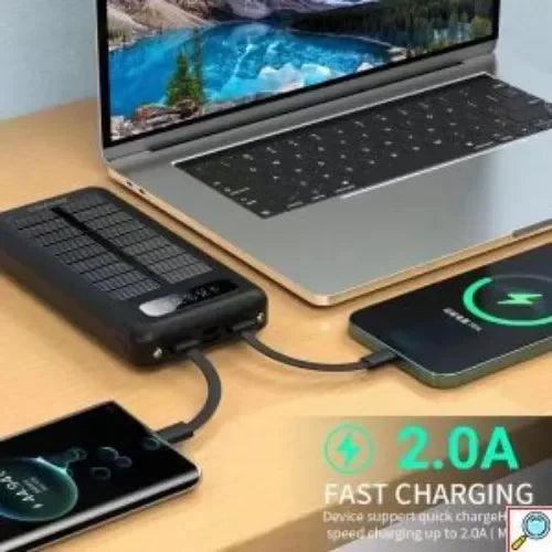 ΗΛΙΑΚΟΣ ΦΟΡΤΙΣΤΗΣ ΚΙΝΙΤΟΥ SOLAR POWER BANK 20000MAH KLGO KP-96 ΜΑΥΡΟ - vip mix shop