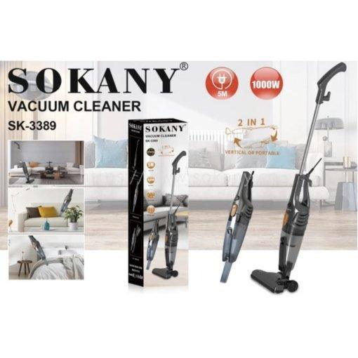 ΣΚΟΥΠΑ STICK ΗΛΕΚΤΡΙΚΗ 1000 WATT 2IN1 ΜΑΥΡΗ SOKANY SK-3389- vip mix shop