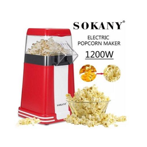 POPCORN ΜΗΧΑΝΗ ΜΕ ΖΕΣΤΟ ΑΕΡΑ 1200W SOKANY SK-289 - vip mix shop