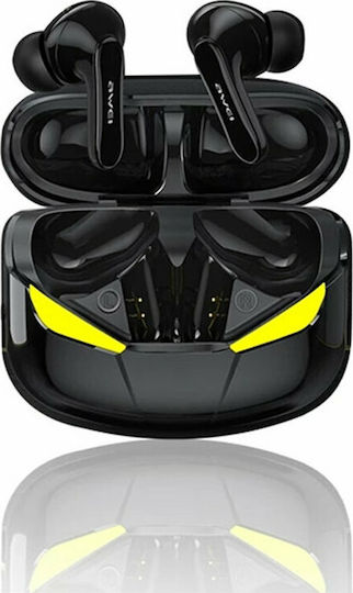 AWEI T35 IN-EAR BLUETOOTH HANDSFREE ΑΚΟΥΣΤΙΚΑ ΜΕ ΘΗΚΗ ΦΟΡΤΙΣΗΣ ΜΑΥΡΑ