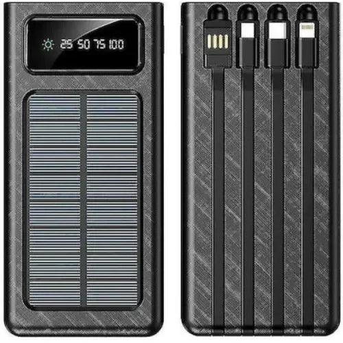 ΗΛΙΑΚΟΣ ΦΟΡΤΙΣΤΗΣ ΚΙΝΙΤΟΥ SOLAR POWER BANK 20000MAH KLGO KP-96 ΜΑΥΡΟ - vip mix shop