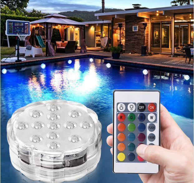 Αδιαβροχα Τηλεχειριζομενα Φωτιστικα μπανιου λεντ 16 Χρωματα - vip mix shop