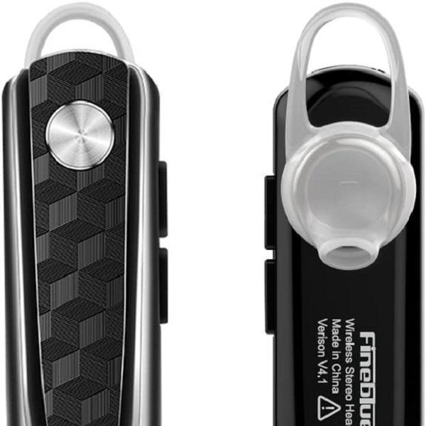 BLUETOOTH HANDSFREE FINEBLUE HF-68 EARΒUD ΜΑΥΡΟ - vip mix shop