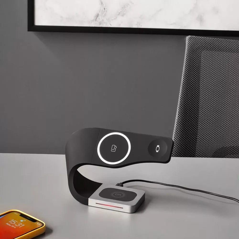 AIRPODS ΦΟΡΤΙΣΗ ΑΣΥΡΜΑΤΗ ΦΟΡΤΙΣΗ IPHONE WHATCH 3 ΣΕ 1 - vip mix shop