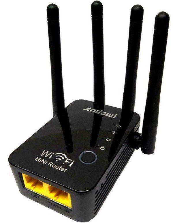 ΑΣΥΡΜΑΤΗ ΣΥΣΚΕΥΗ ΕΠΕΚΤΑΣΗΣ ΣΥΝΔΕΣΗΣ WIFI ANDOWL Q-A45 ΜΕ 4 ΚΕΡΑΙΕΣ- vip mix shop