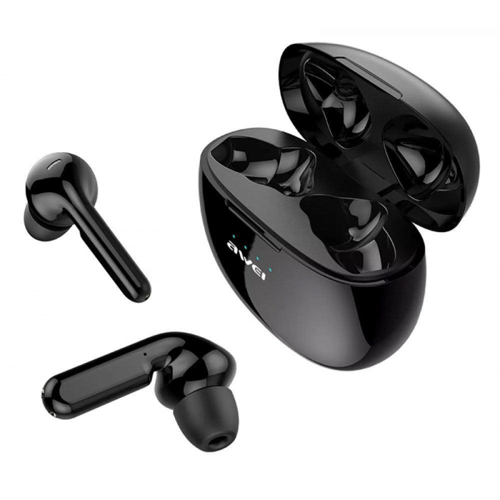 Ασύρματα Ακουστικά AWEI earphones με θήκη φόρτισης T15, True Wireless - vip mix shop