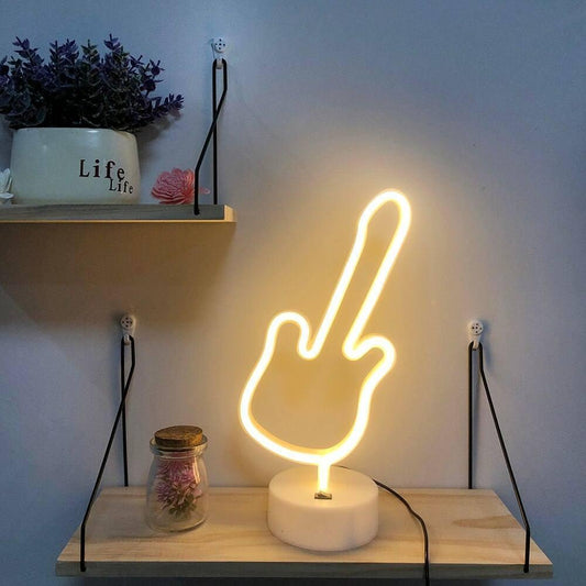 Διακοσμητική Λάμπα Led Κιθάρα - Guitar Decoration Lamp USB - vip mix shop