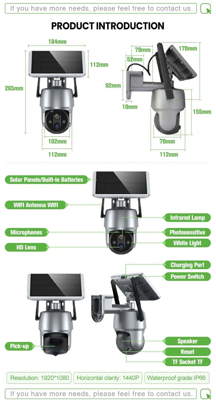 ΚΑΜΕΡΑ ΕΞΩΤΕΡΙΚΟΥ ΧΩΡΟΥ ΧΩΡΙΣ ΡΕΥΜΑ -ΑΣΥΡΜΑΤΗ,ΗΛΙΑΚΗ, WIFI