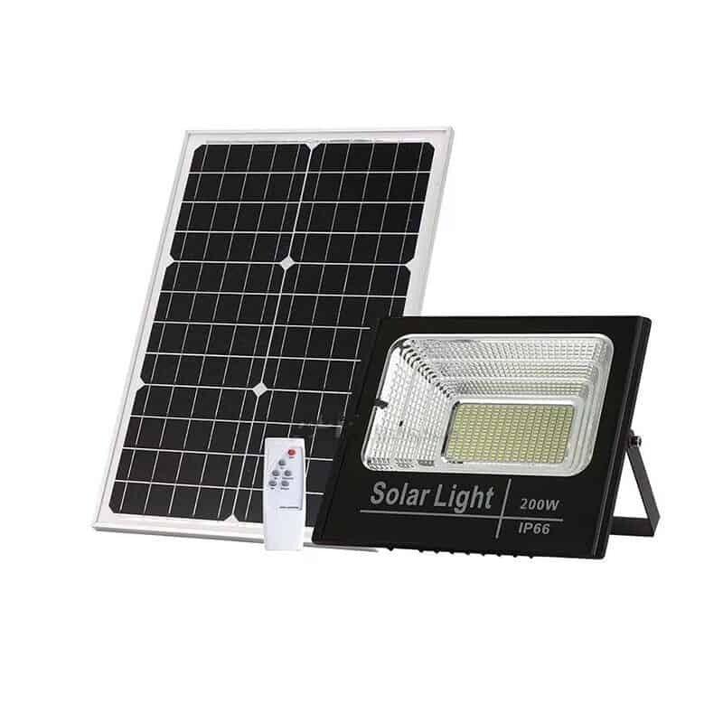 Ηλιακός Προβολέας Solar 200W Αδιάβροχος IP66 με Τηλεκοντρόλ GDPLUS-8200L - vip mix shop