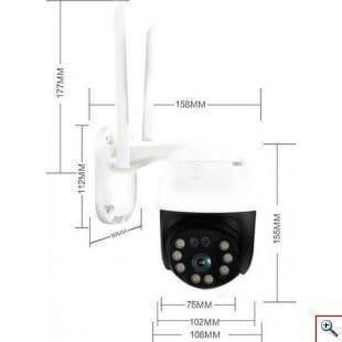 ANDOWL Q-S4 ΚΑΜΕΡΑ ΠΑΡΑΚΟΛΟΥΘΗΣΗΣ ΑΔΙΑΒΡΟΧΗ Wi-Fi 1080p Full HD - vip mix shop