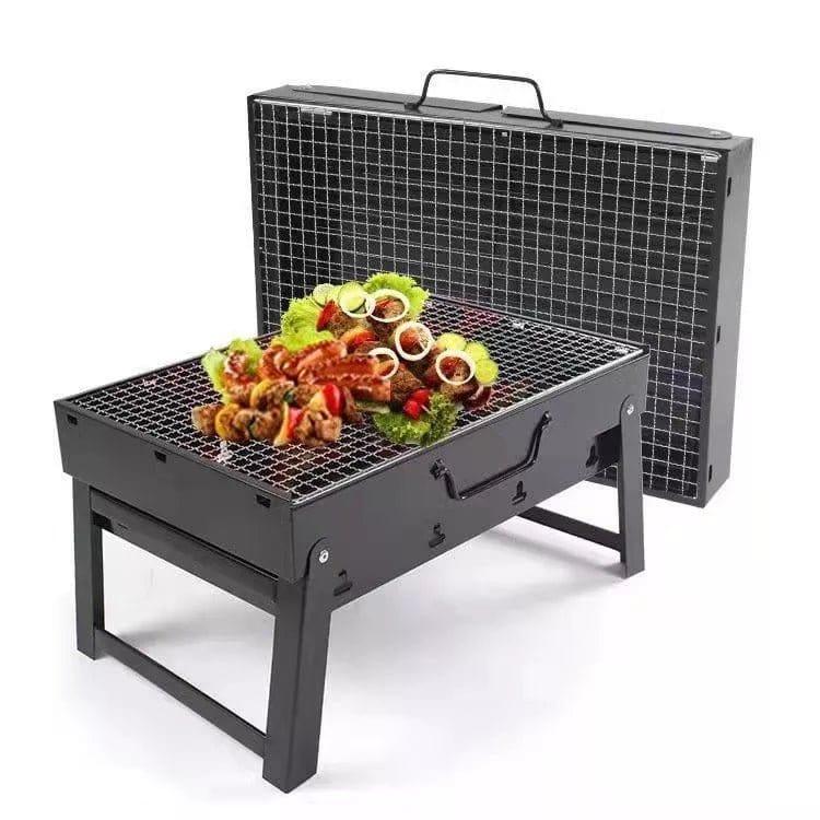 ΨΗΣΤΑΡΙΑ MINI SMALL STEEL BBQ ΑΝΑΔΙΠΛΟΥΜΕΝΗ ΜΕΤΑΛΛΙΚΗ 35.5Χ27.5Χ20cm - vip mix shop