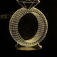 Μονόπετρο Διακοσμητικό Φωτιστικό RGB Illusion-3D Creative Visualization Lamp USB ΟΕΜ - vip mix shop