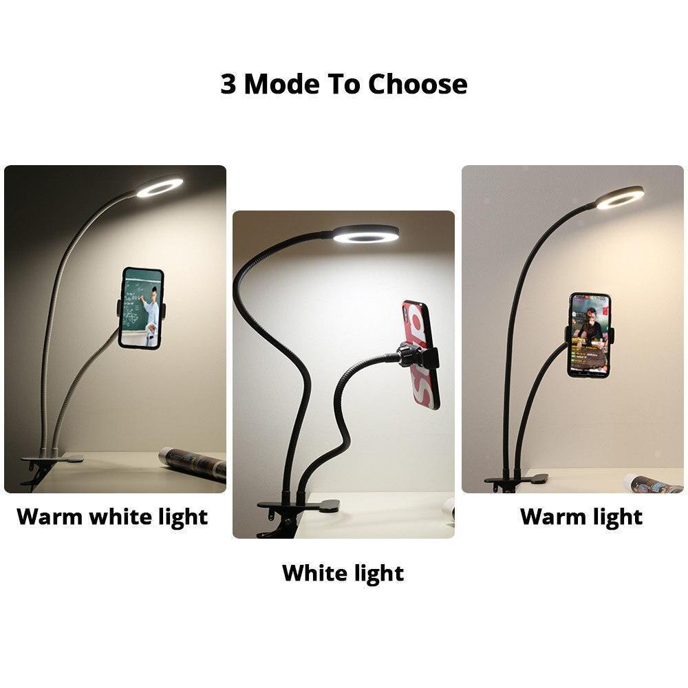 Ring light για Kινητό 2 Σε1 8cm 2500-4500K με Επιτραπέζια Βάση - vip mix shop