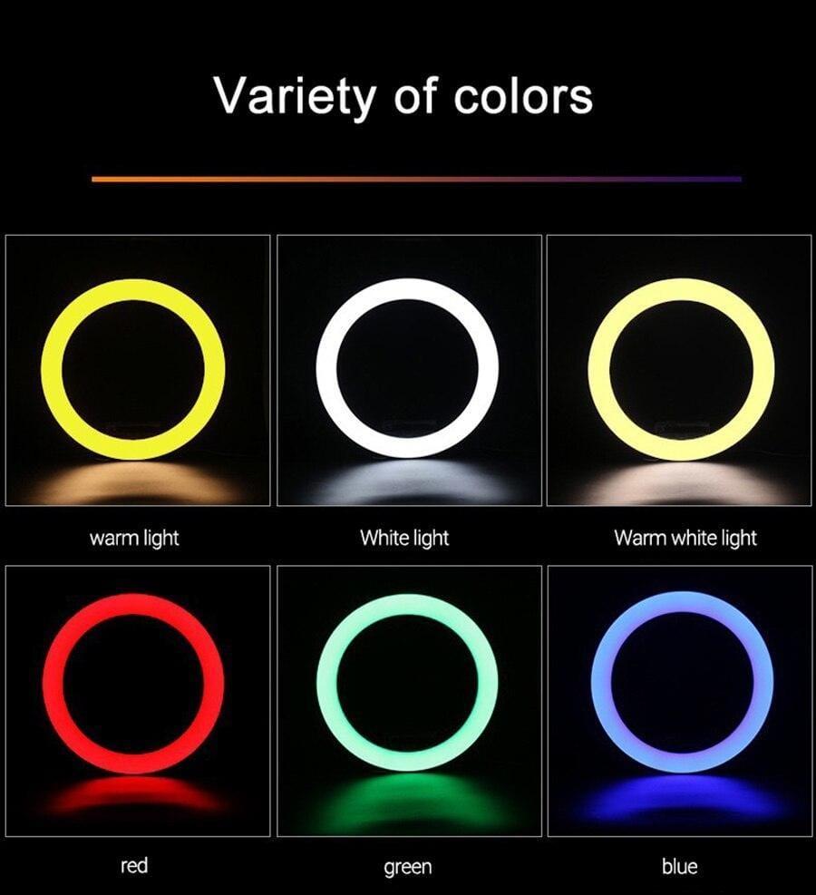 Ring Light RGB LED 10" / Φωτογραφία-βίντεο Tik Tok - vip mix shop