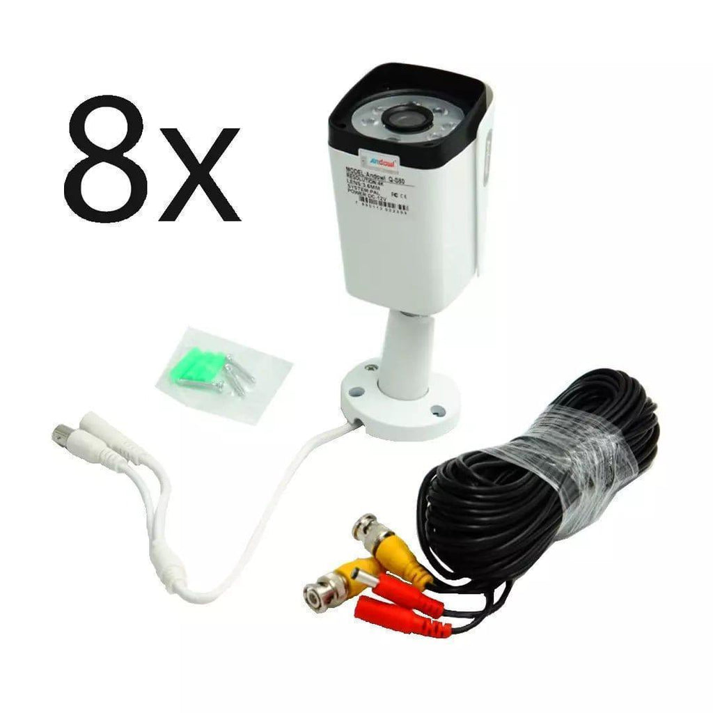 ΣΕΤ 8 ΚΑΜΕΡΕΣ ΜΕ ΚΑΤΑΓΡΑΦΙΚΟ 4K Andowl Q-S80 - vip mix shop