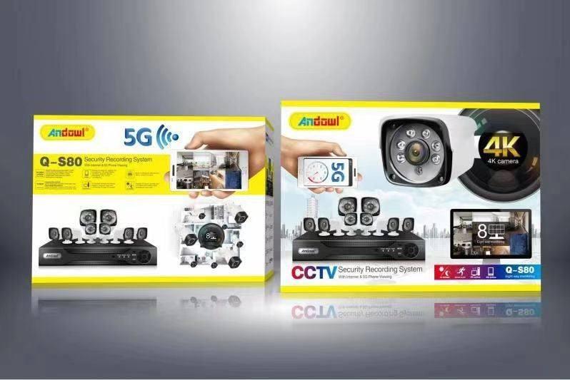 ΣΕΤ 8 ΚΑΜΕΡΕΣ ΜΕ ΚΑΤΑΓΡΑΦΙΚΟ 4K Andowl Q-S80 - vip mix shop